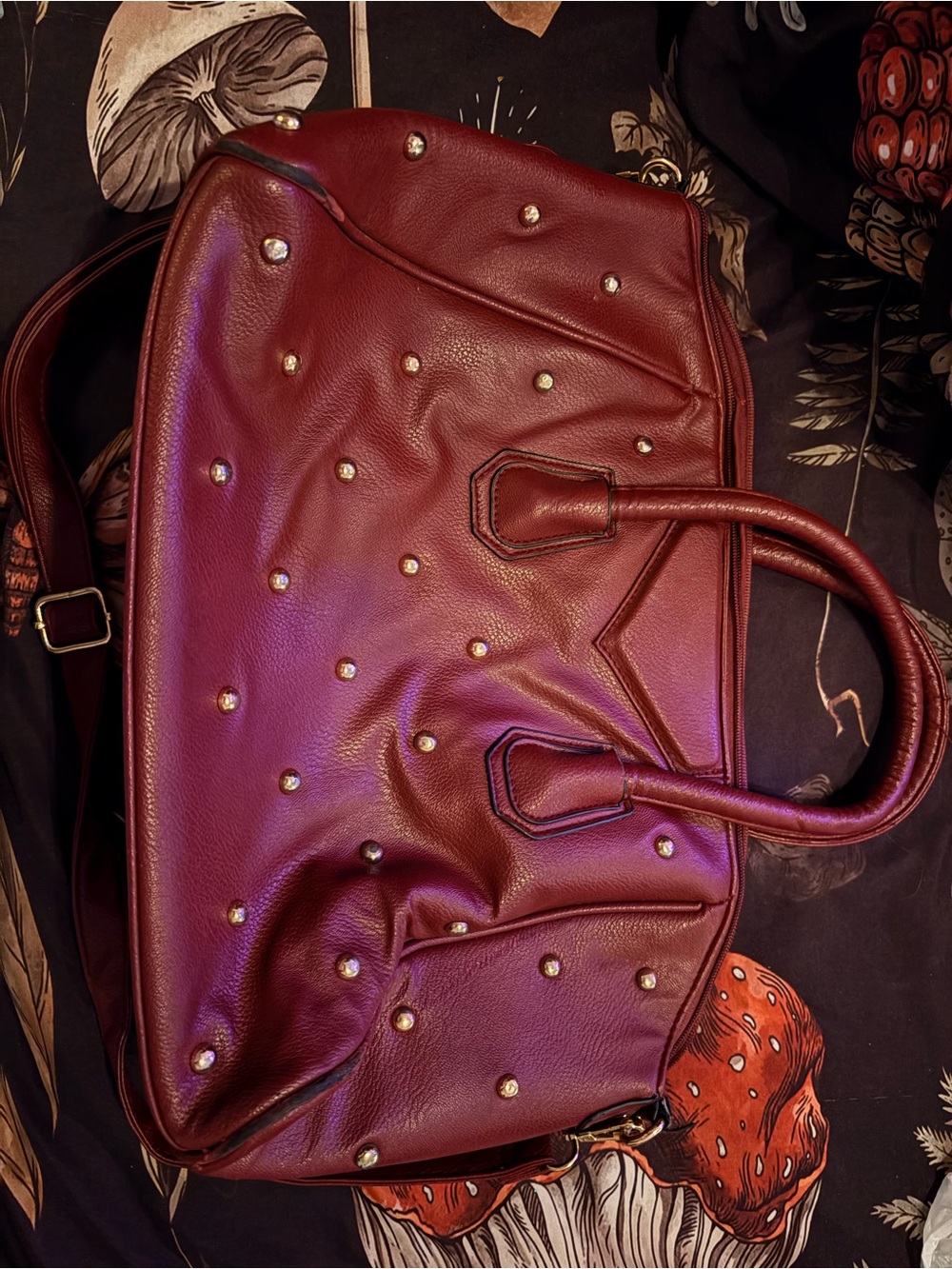 Rue 21 Studded Faux Leather Satchel/Crossbody